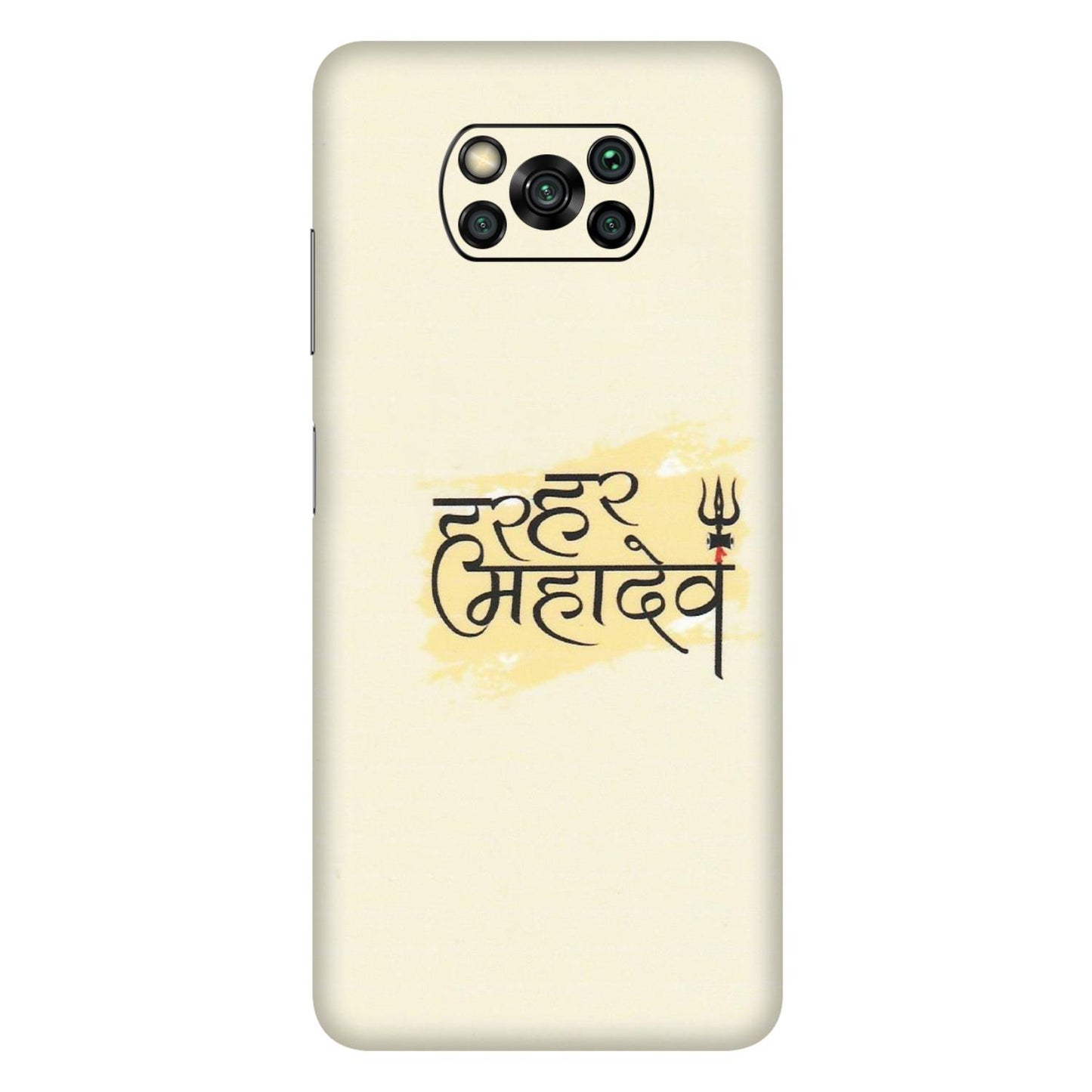 POCO Phone Skins (All Models) - Har Har Mahadev - Matte Finish (M-10) Poco X3 PRO