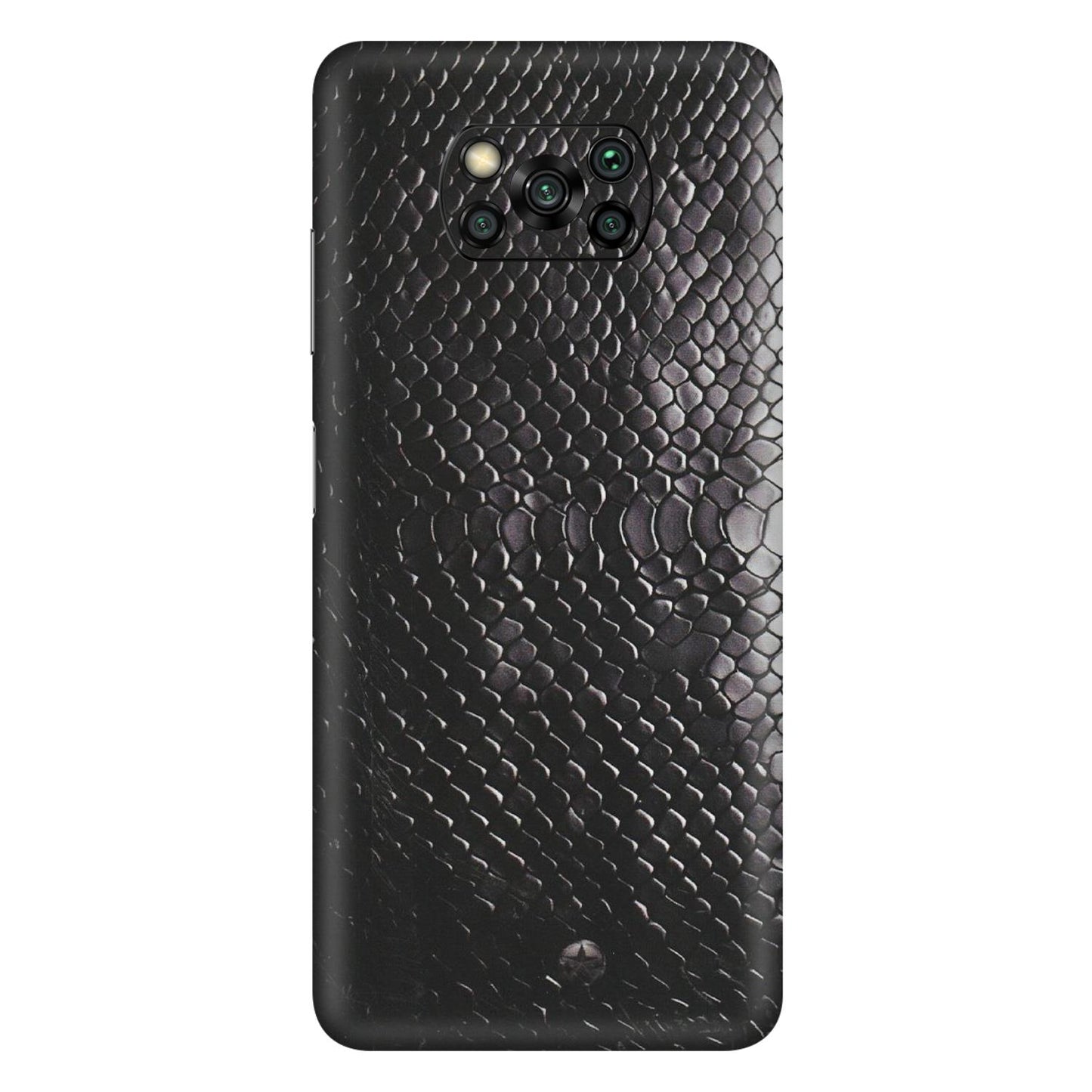 POCO Phone Skins (All Models) - Black Snack Leather - Matte Finish (M-147) Poco X3 PRO