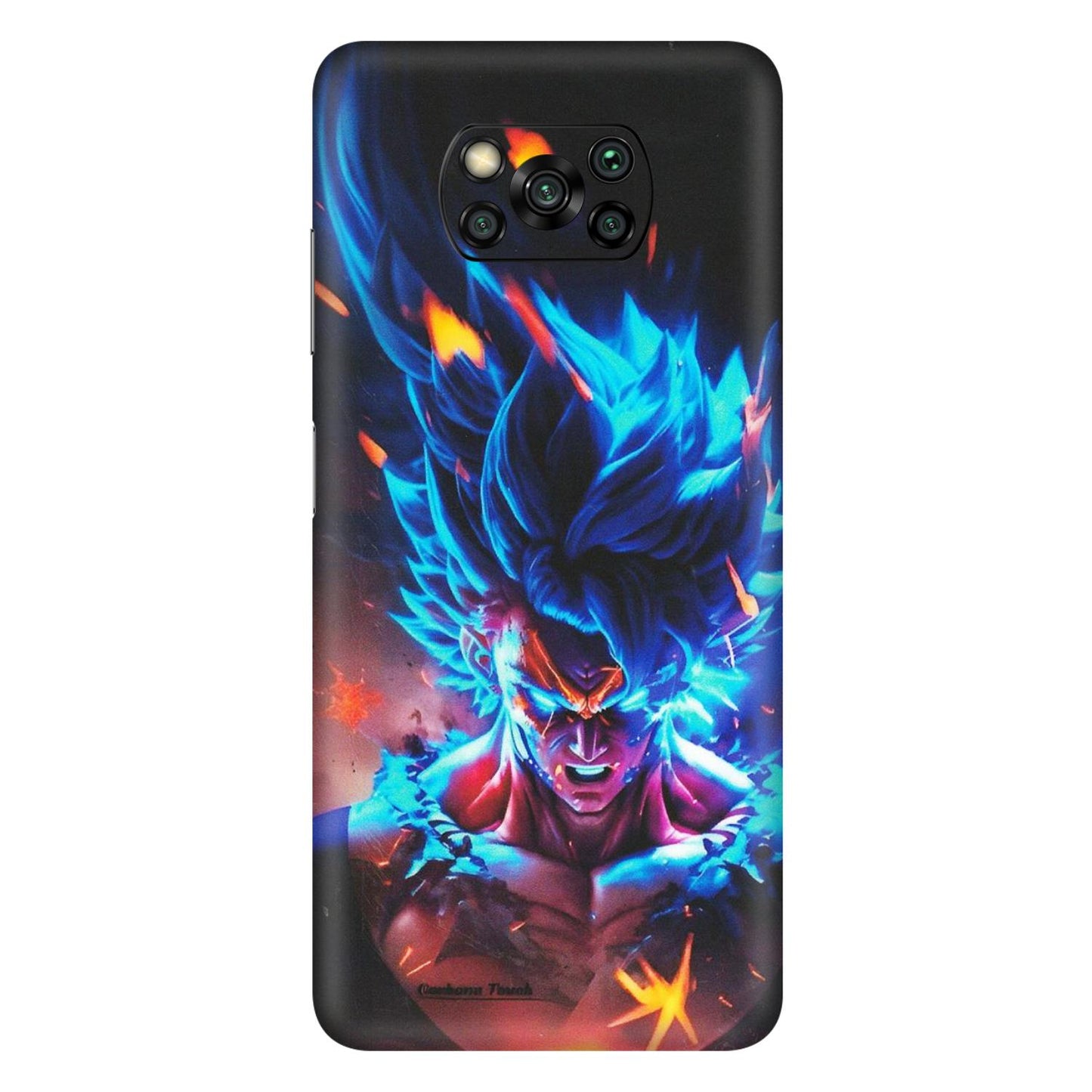 POCO Phone Skins (All Models) - Angry Goku Dragon Ball Anime - Matte Finish (M-150) Poco X3 PRO
