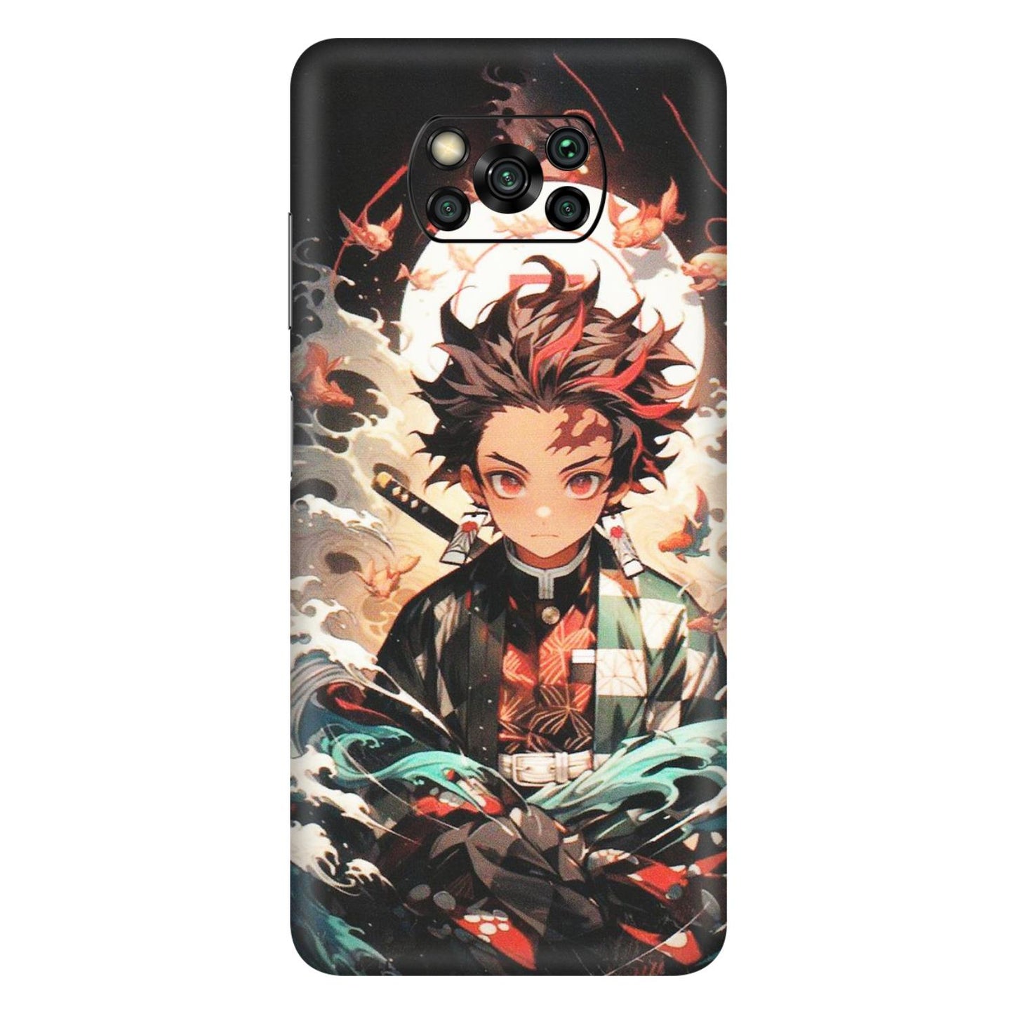 POCO Phone Skins (All Models) - Tanjiro Demon Slayer Anime - Matte Finish (M-158) Poco X3 PRO