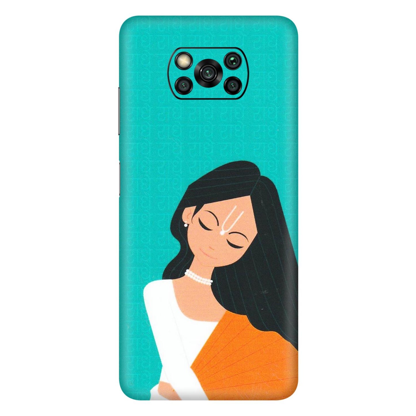 POCO Phone Skins (All Models) - Radhe Radhe With Hindu Symbol - Matte Finish (M-164) Poco X3 PRO