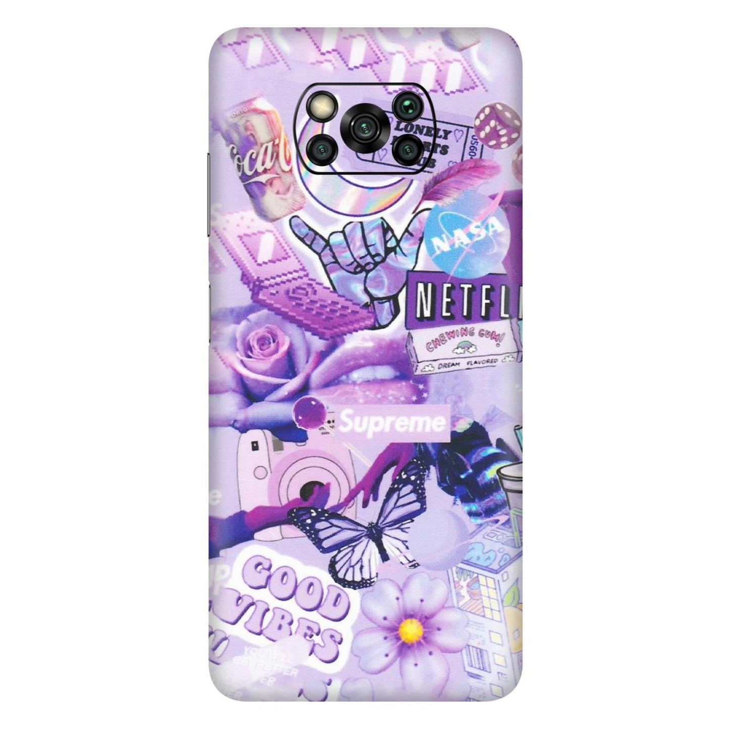 POCO Phone Skins (All Models) - Supreme Purple Magic - Matte Finish (M-88) Poco X3 PRO