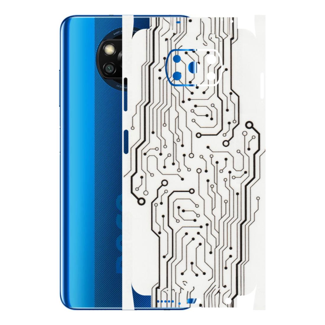 POCO Phone Skins (All Models) - Tech Circuits - Transparent Finish (T-03) Poco X3