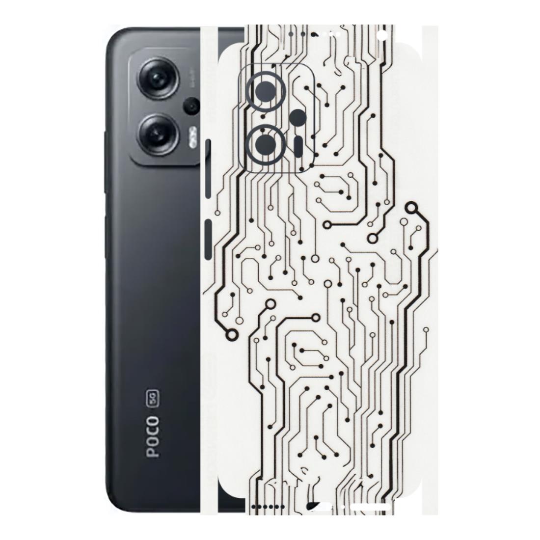 POCO Phone Skins (All Models) - Tech Circuits - Transparent Finish (T-03) Poco X4 GT (5G)