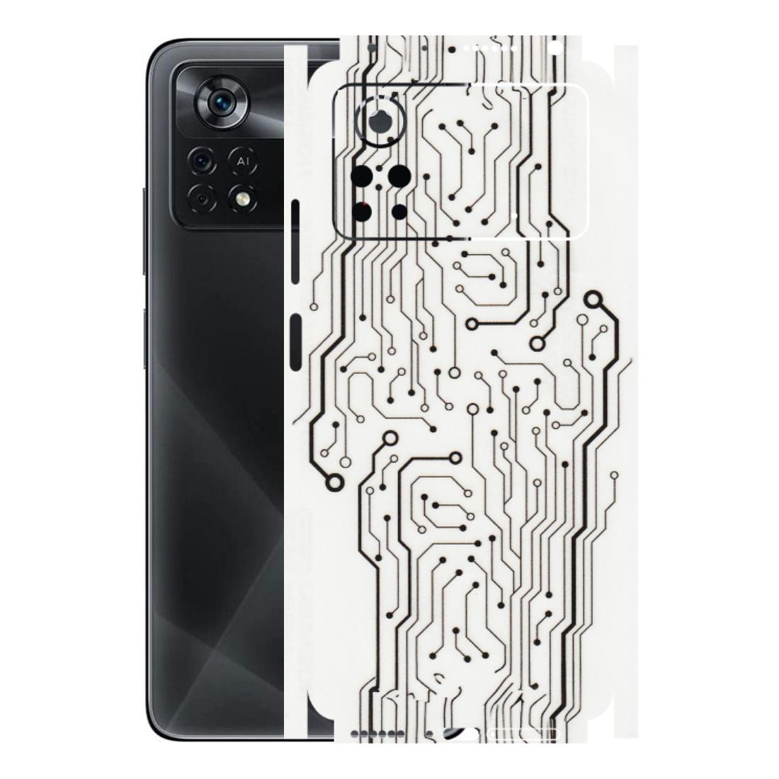 POCO Phone Skins (All Models) - Tech Circuits - Transparent Finish (T-03) Poco X4 PRO (5G)