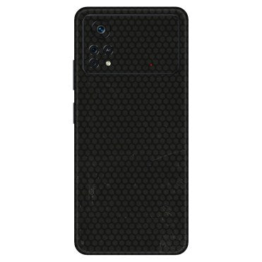 POCO Phone Skins (All Models) - Black honeycomb - 3D Embossed Finish (L-114) Poco X4 PRO (5G)
