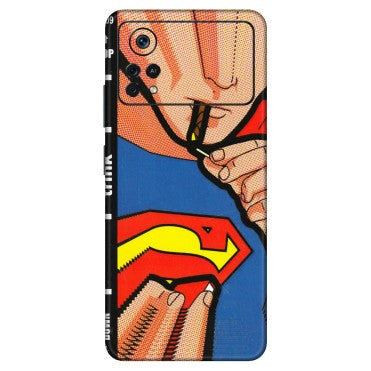 POCO Phone Skins (All Models) - Superman Sutta - 3D Embossed Finish (L-130) Poco X4 PRO (5G)