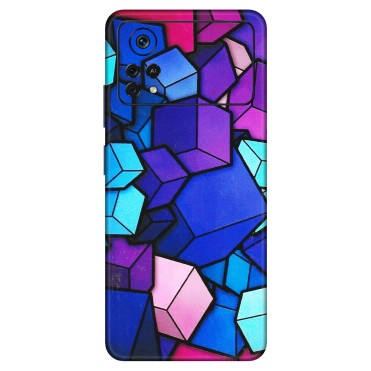 POCO Phone Skins (All Models) - Cube Doodle - 3D Embossed Finish (L-141) Poco X4 PRO (5G)