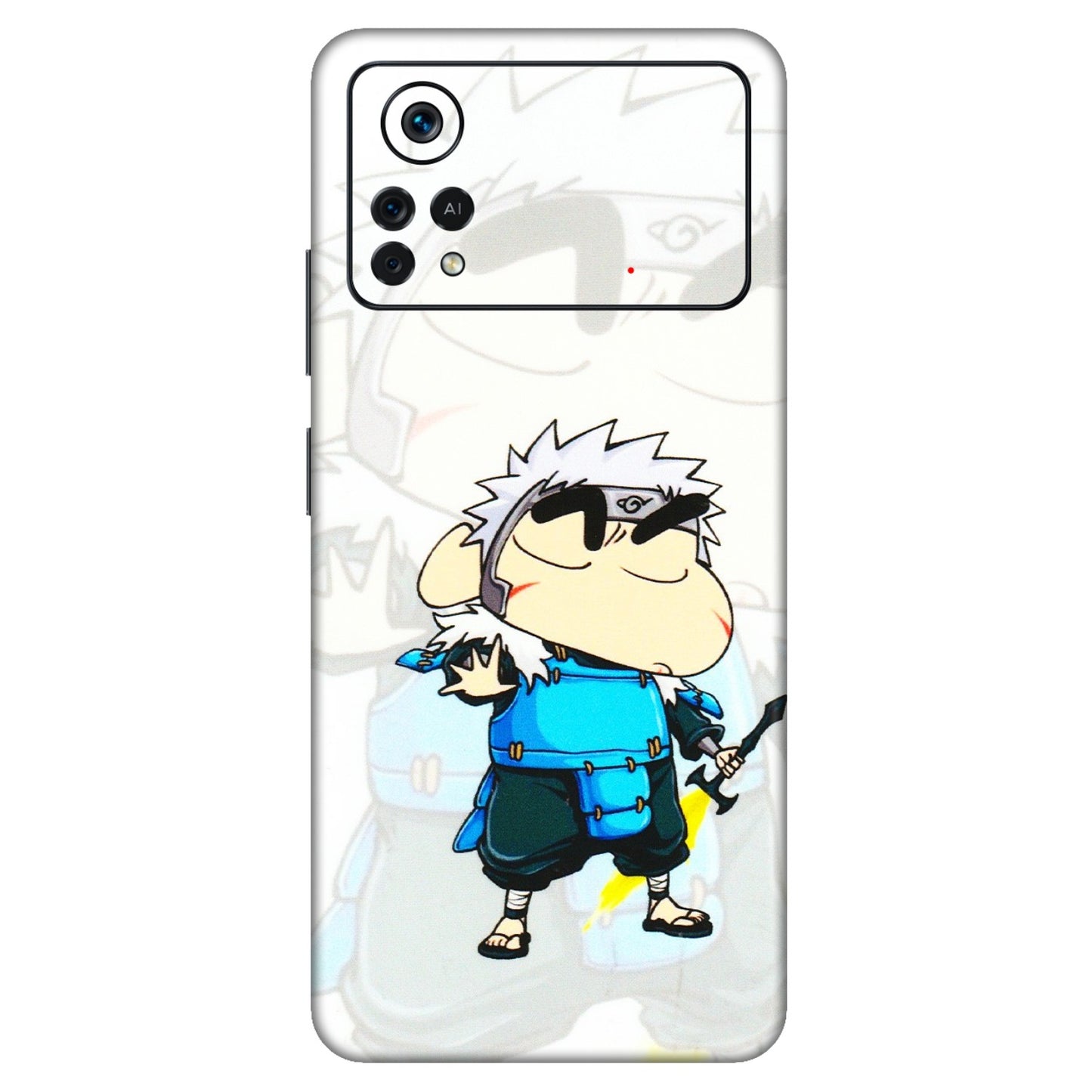 POCO Phone Skins (All Models) - Angry Young Shinchan - 3D Embossed Finish (L-226) Poco X4 PRO (5G)