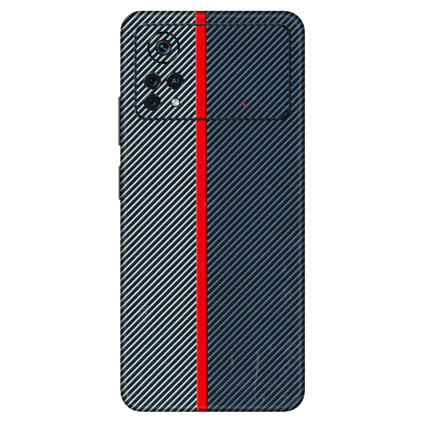 POCO Phone Skins (All Models) - Blue Sober Lines - 3D Embossed Finish (L-305) Poco X4 PRO (5G)