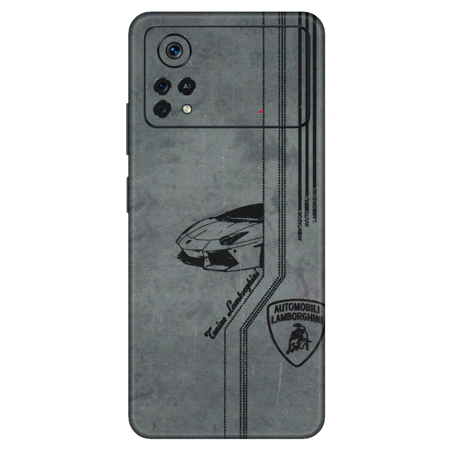POCO Phone Skins (All Models) - New Lamborgini Aventador - 3D Embossed Finish (L-321) Poco X4 PRO (5G)