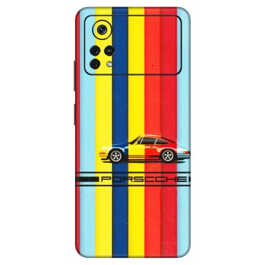 POCO Phone Skins (All Models) - Multicolour Porche - 3D Embossed Finish (L-39) Poco X4 PRO (5G)