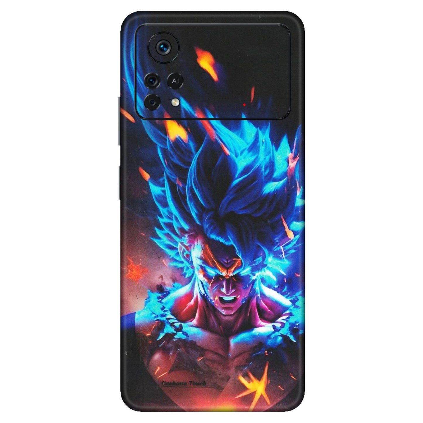 POCO Phone Skins (All Models) - Angry Goku Dragon Ball Anime - Matte Finish (M-150) Poco X4 PRO (5G)