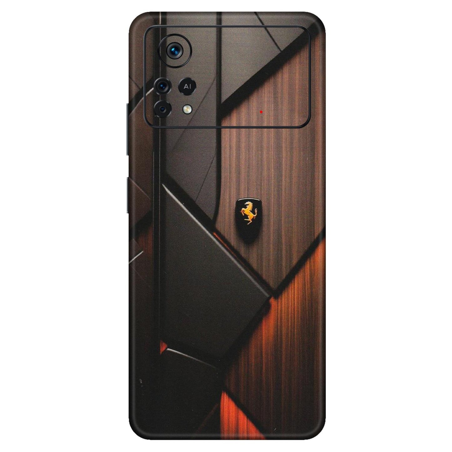 POCO Phone Skins (All Models) - Lambo Beauty Wood Pattern Sober - Matte Finish (M-51) Poco X4 PRO (5G)