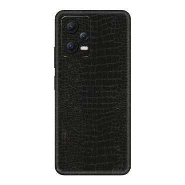 POCO Phone Skins (All Models) - Snake Leather Black - 3D Embossed Finish (L-107) Poco X5 (5G)