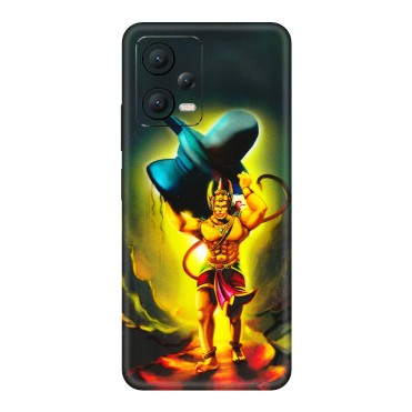 POCO Phone Skins (All Models) - Hanuman Ji - 3D Embossed Finish (L-128) Poco X5 (5G)