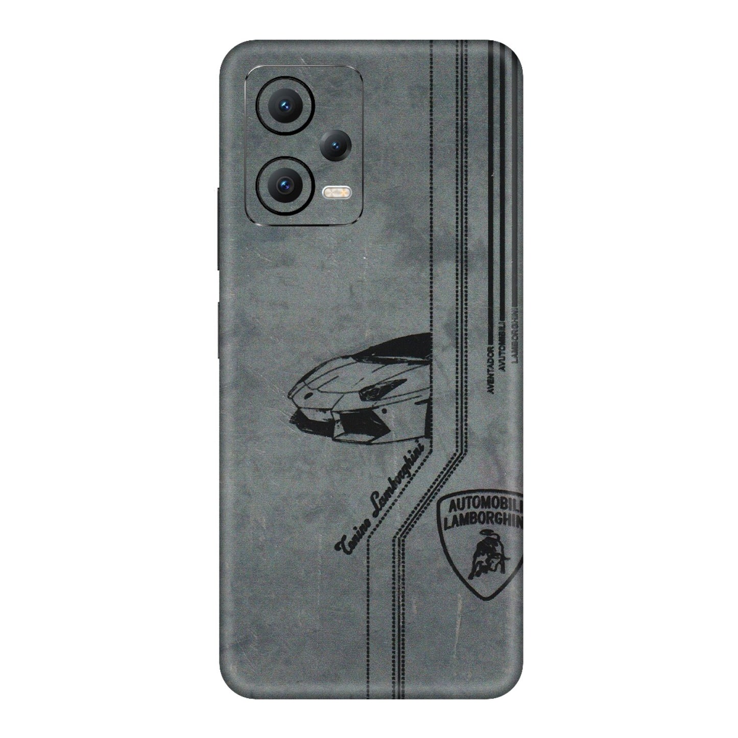 POCO Phone Skins (All Models) - New Lamborgini Aventador - 3D Embossed Finish (L-321) Poco X5 (5G)