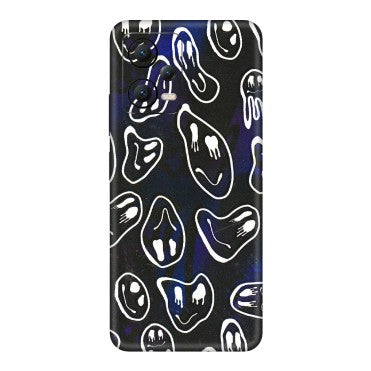 POCO Phone Skins (All Models) - Distorted Smileys - 3D Embossed Finish (L-92) Poco X5 (5G)