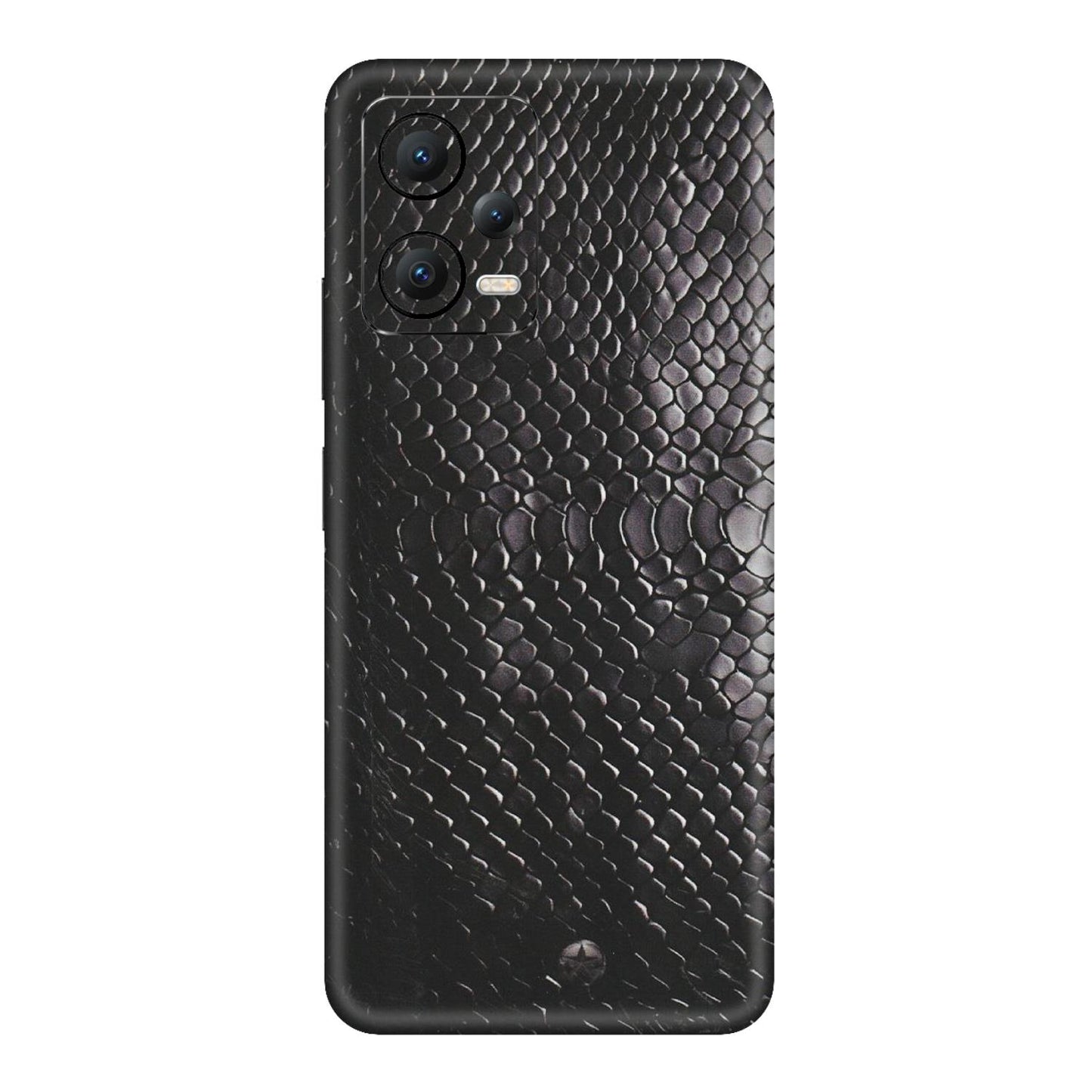 POCO Phone Skins (All Models) - Black Snack Leather - Matte Finish (M-147) Poco X5 (5G)