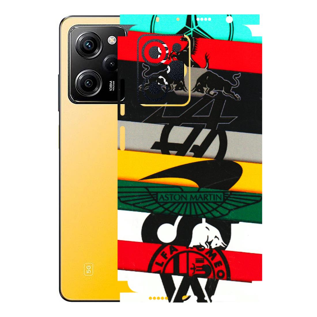 POCO Phone Skins (All Models) - Multi Designer Brands - 3D Embossed Finish (L-187) Poco X5 PRO