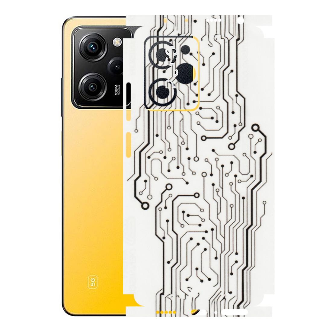 POCO Phone Skins (All Models) - Tech Circuits - Transparent Finish (T-03) Poco X5 PRO