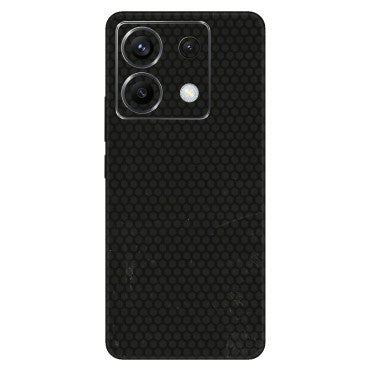 POCO Phone Skins (All Models) - Black honeycomb - 3D Embossed Finish (L-114) Poco X6 (5G)