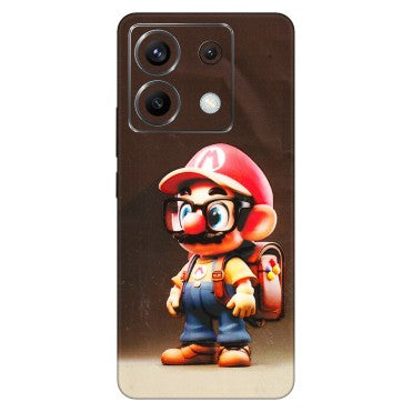 POCO Phone Skins (All Models) - Little Mario - 3D Embossed Finish (L-119) Poco X6 (5G)