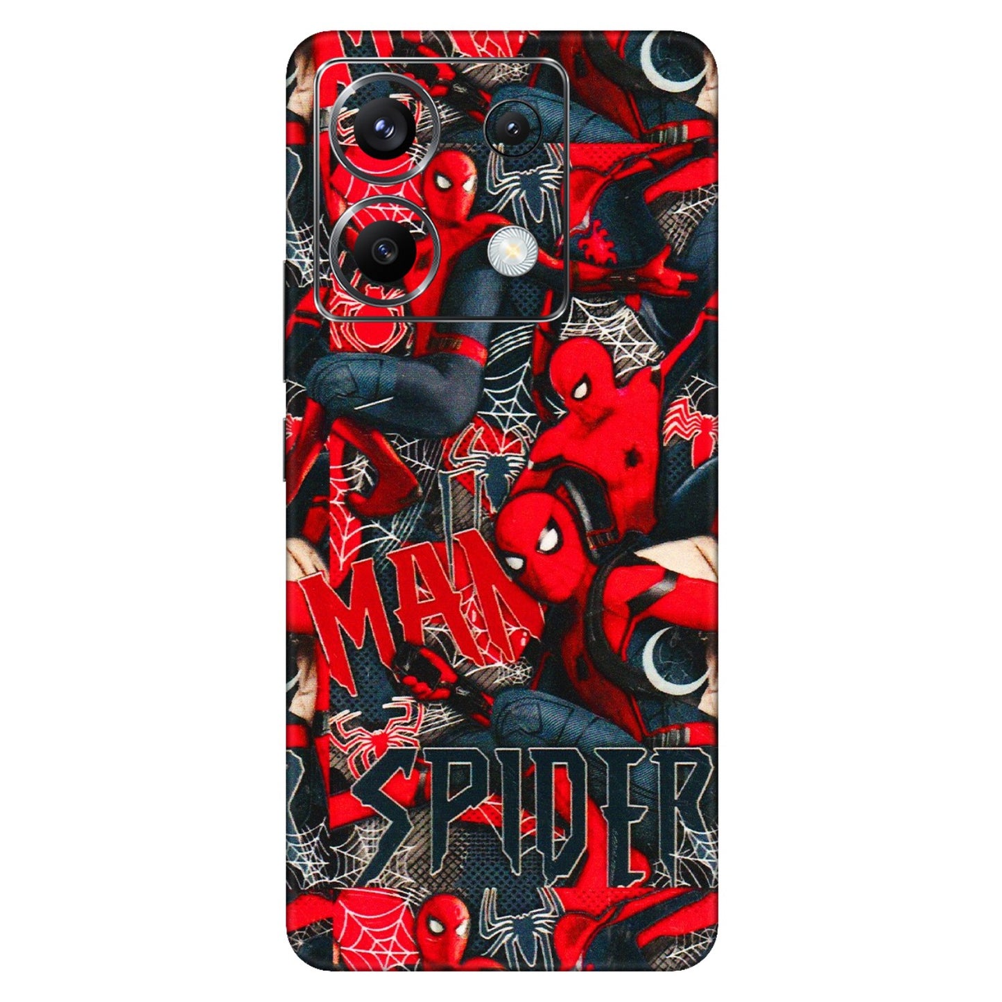 POCO Phone Skins (All Models) - SpiderMan Cool - 3D Embossed Finish (L-188) Poco X6 (5G)
