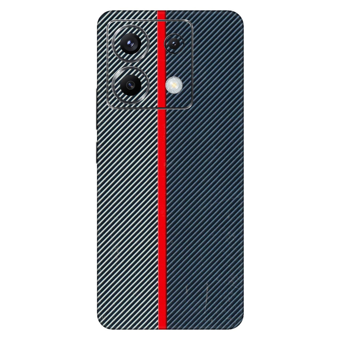 POCO Phone Skins (All Models) - Blue Sober Lines - 3D Embossed Finish (L-305) Poco X6 (5G)