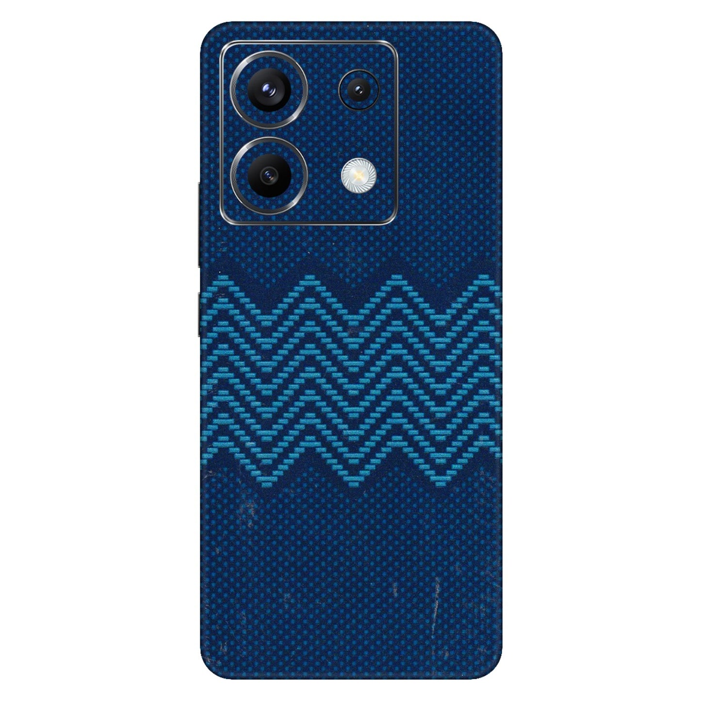 POCO Phone Skins (All Models) - Blue Sober Waves - 3D Embossed Finish (L-306) Poco X6 (5G)