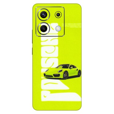 POCO Phone Skins (All Models) - Lime Green Porche - 3D Embossed Finish (L-30) Poco X6 (5G)