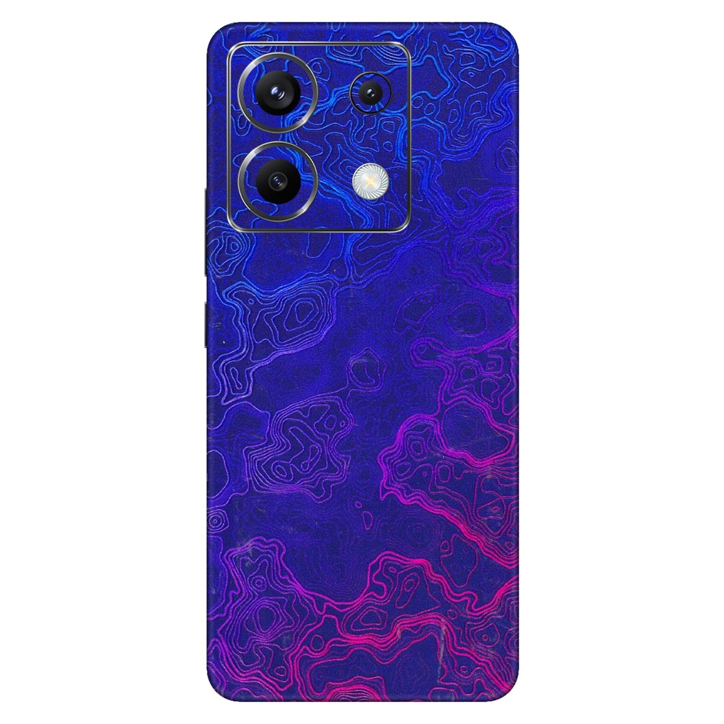 POCO Phone Skins (All Models) - Purple Ripples Swirl - 3D Embossed Finish (L-314) Poco X6 (5G)