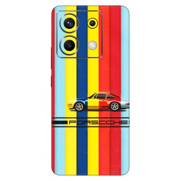 POCO Phone Skins (All Models) - Multicolour Porche - 3D Embossed Finish (L-39) Poco X6 (5G)