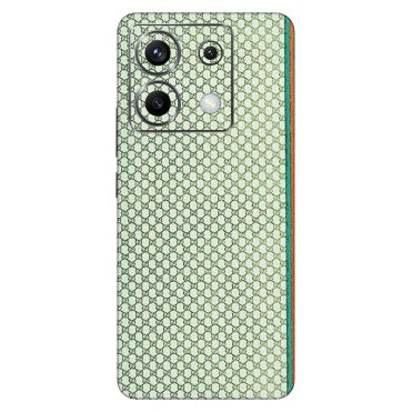POCO Phone Skins (All Models) - Gucci Fabric Pattern - 3D Embossed Finish (L-73) Poco X6 (5G)