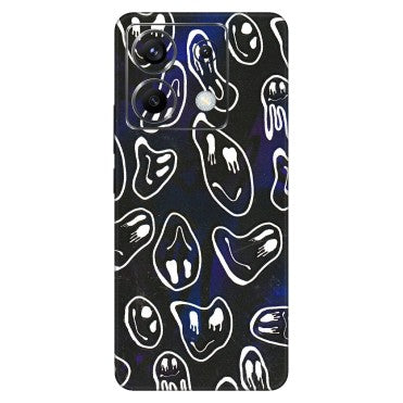 POCO Phone Skins (All Models) - Distorted Smileys - 3D Embossed Finish (L-92) Poco X6 (5G)