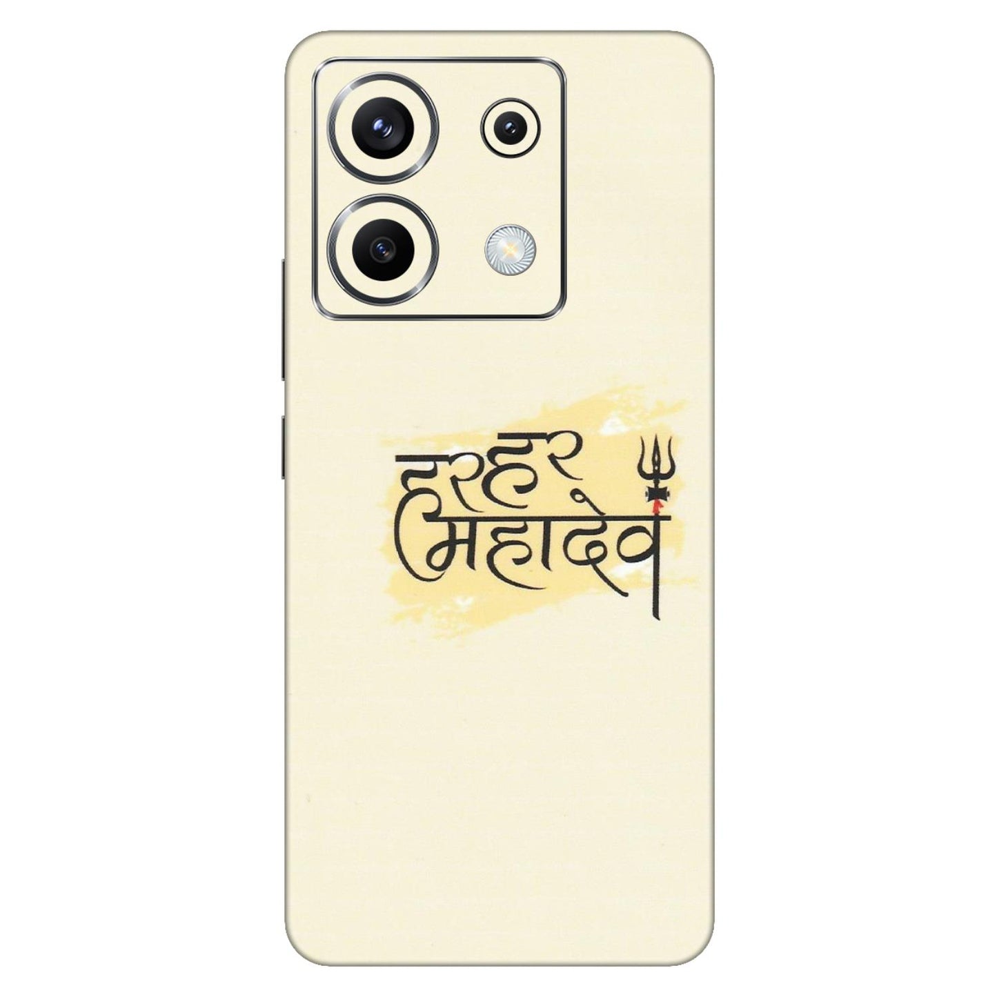 POCO Phone Skins (All Models) - Har Har Mahadev - Matte Finish (M-10) Poco X6 (5G)
