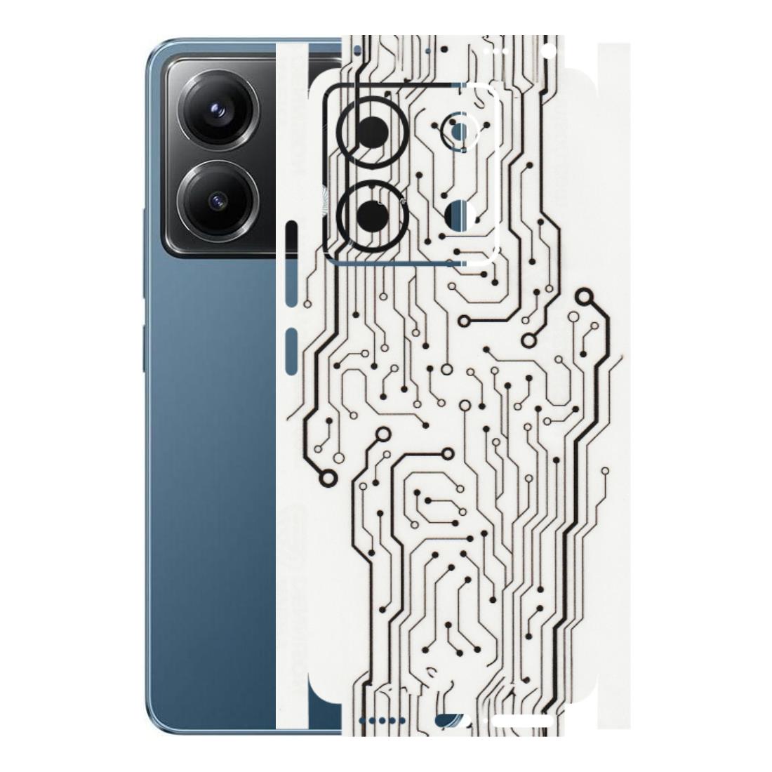 POCO Phone Skins (All Models) - Tech Circuits - Transparent Finish (T-03) Poco X6 (5G)