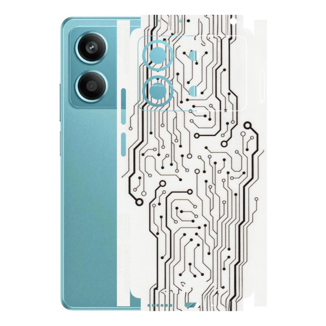 POCO Phone Skins (All Models) - Tech Circuits - Transparent Finish (T-03) Poco X6 NEO (5G)