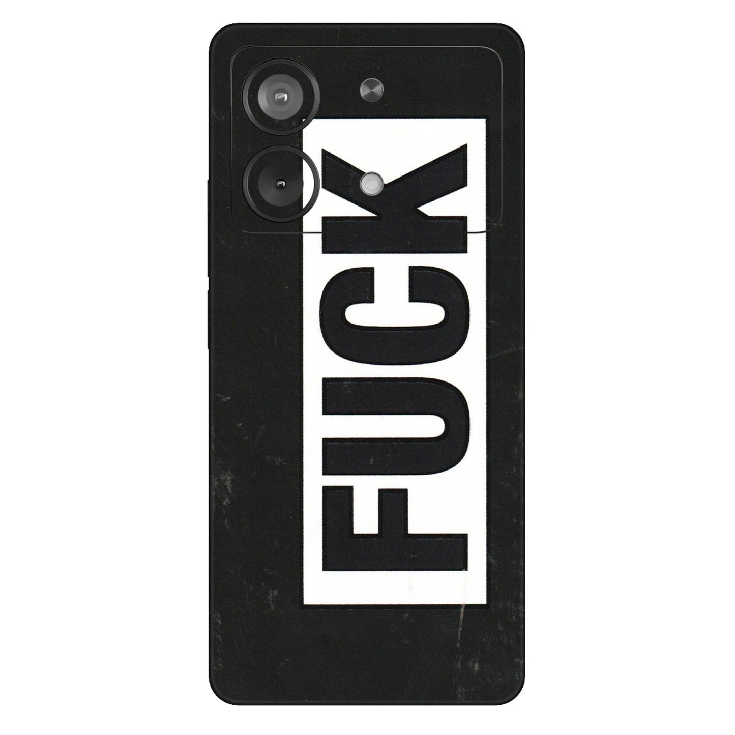 POCO Phone Skins (All Models) - The F Word - 3D Embossed Finish (L-255) Poco X6 NEO (5G)