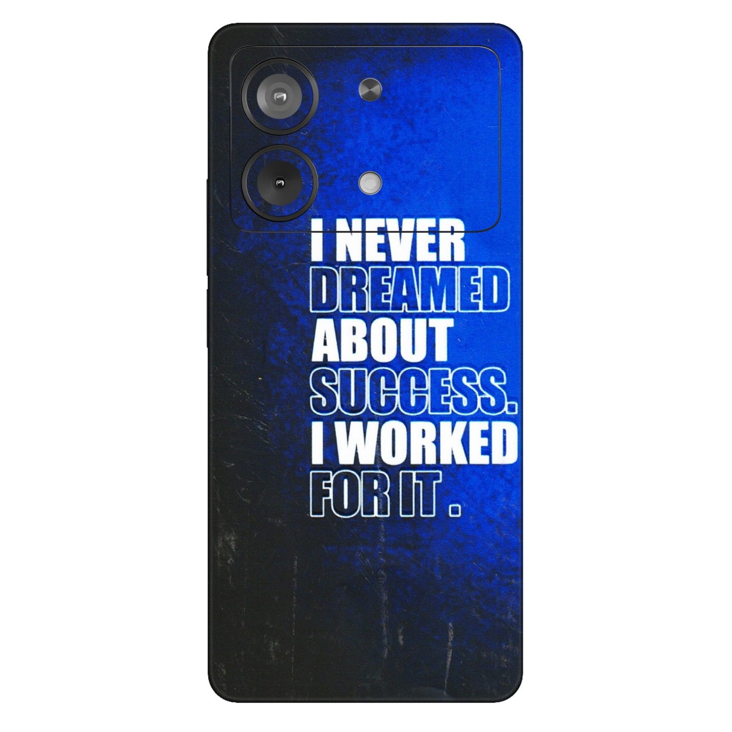 POCO Phone Skins (All Models) - I Never Dreamed About Success - 3D Embossed Finish (L-283) Poco X6 NEO (5G)