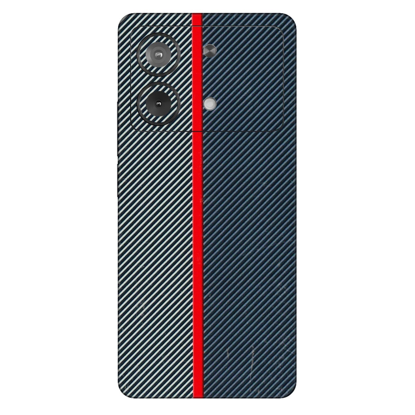 POCO Phone Skins (All Models) - Blue Sober Lines - 3D Embossed Finish (L-305) Poco X6 NEO (5G)