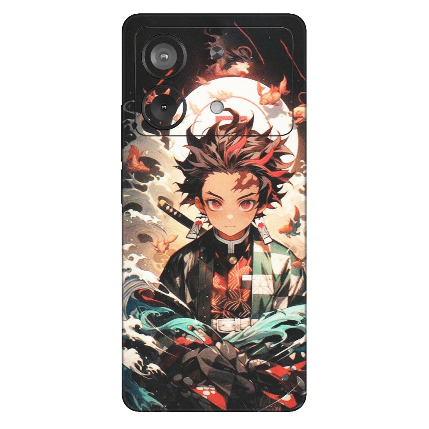 POCO Phone Skins (All Models) - Tanjiro Demon Slayer Anime - Matte Finish (M-158) Poco X6 NEO (5G)