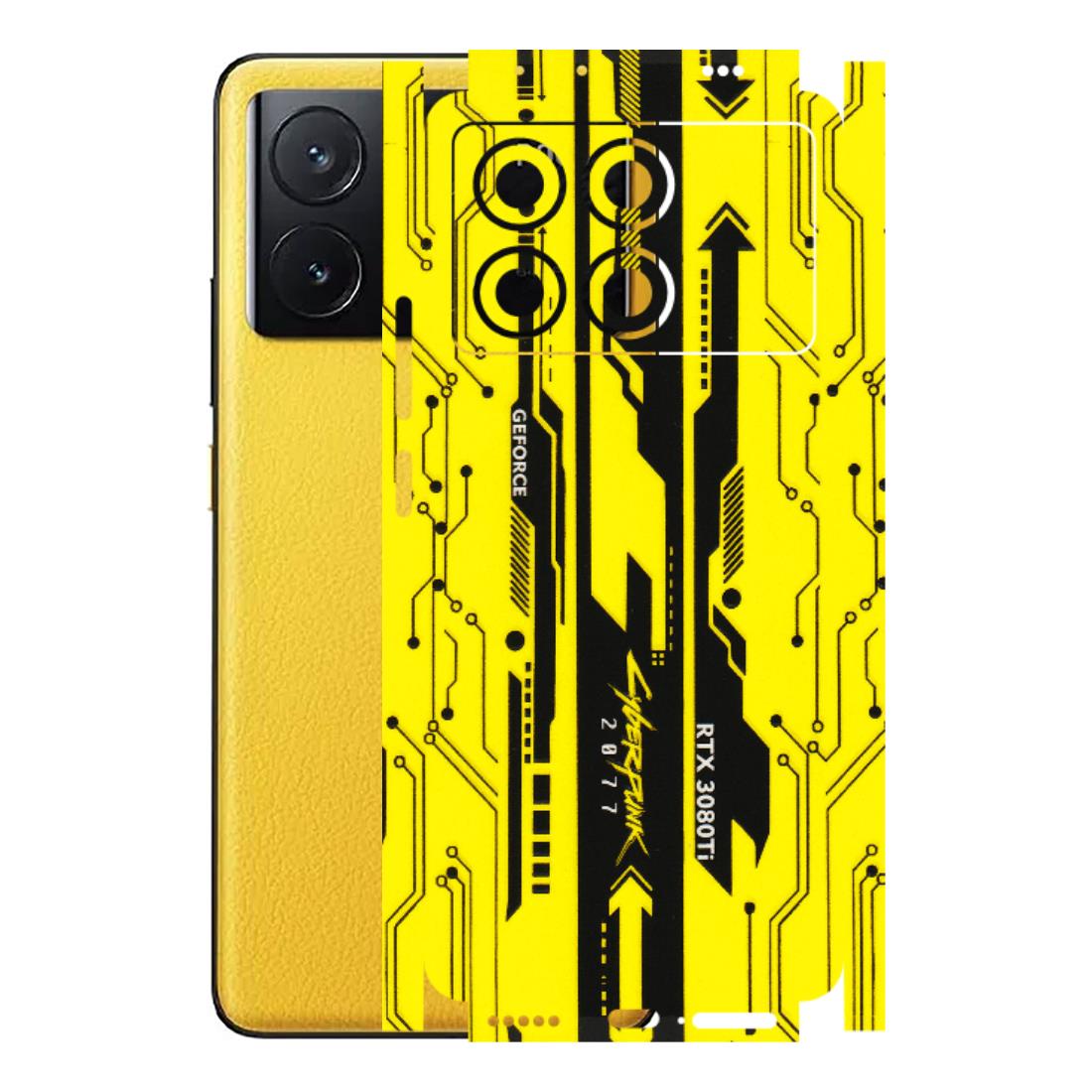 POCO Phone Skins (All Models) - Yellow Cyberpunk - 3D Embossed Finish (L-93) Poco X6 PRO (5G)