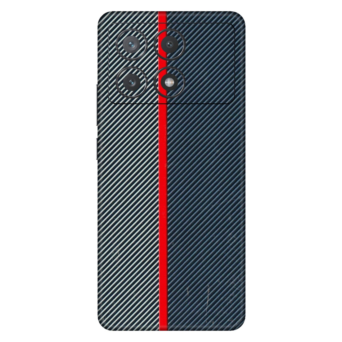 POCO Phone Skins (All Models) - Blue Sober Lines - 3D Embossed Finish (L-305) Poco X6 PRO (5G)