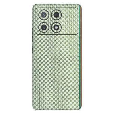 POCO Phone Skins (All Models) - Gucci Fabric Pattern - 3D Embossed Finish (L-73) Poco X6 PRO (5G)