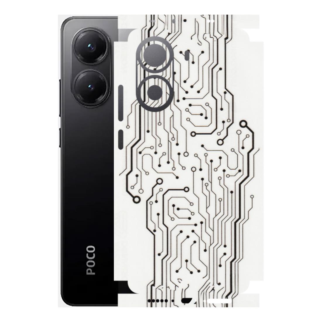 POCO Phone Skins (All Models) - Tech Circuits - Transparent Finish (T-03) Poco X7 PRO