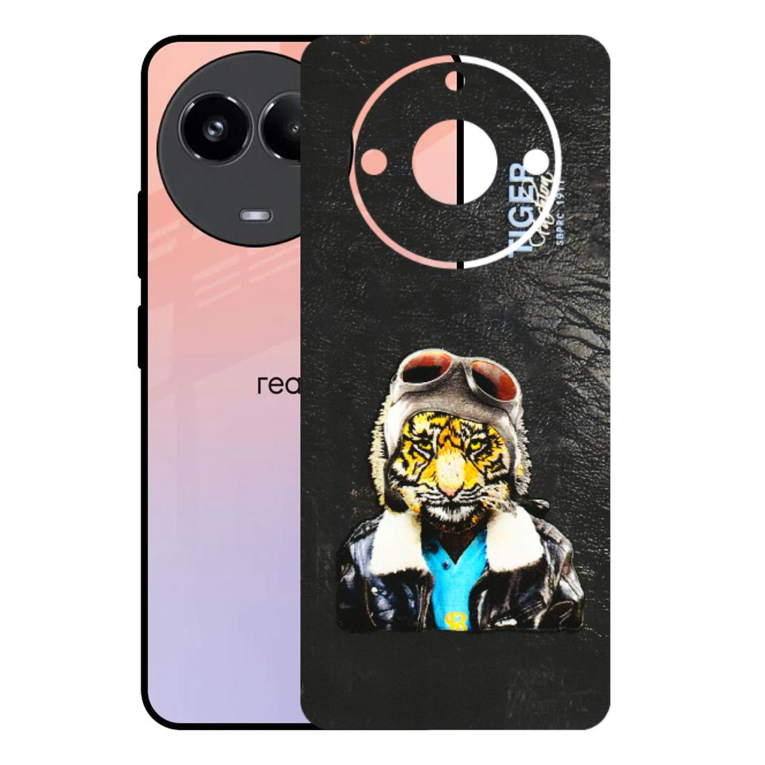 Realme Phone Skins (All Models) - Rider Tiger - 3D Embossed Finish (L-113) Realme 11 (5G)