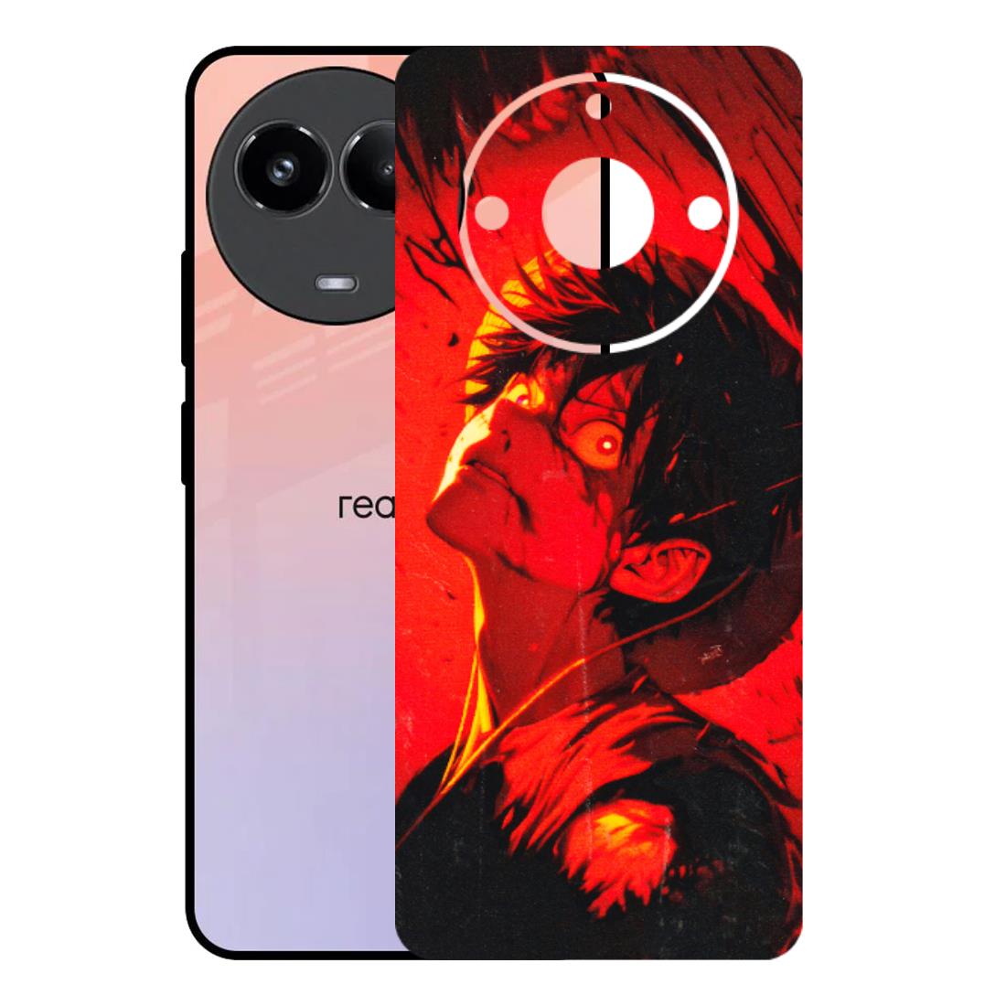 Realme Phone Skins (All Models) - D.Luffy Power Up One Piece Anime - 3D Embossed Finish (L-326) Realme 11 (5G)
