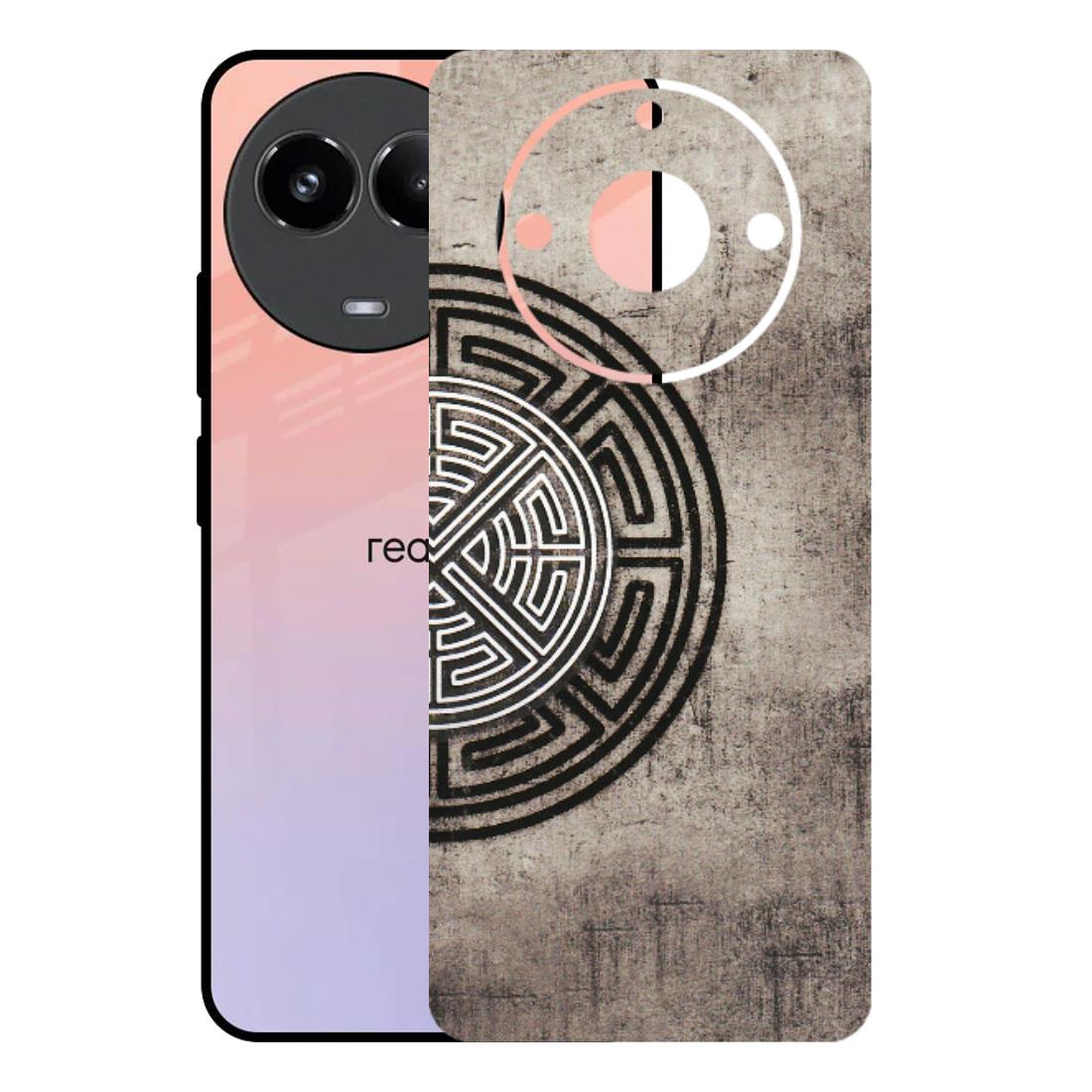 Realme Phone Skins (All Models) - Mysterious Circular Design - 3D Embossed Finish (L-63) Realme 11 (5G)