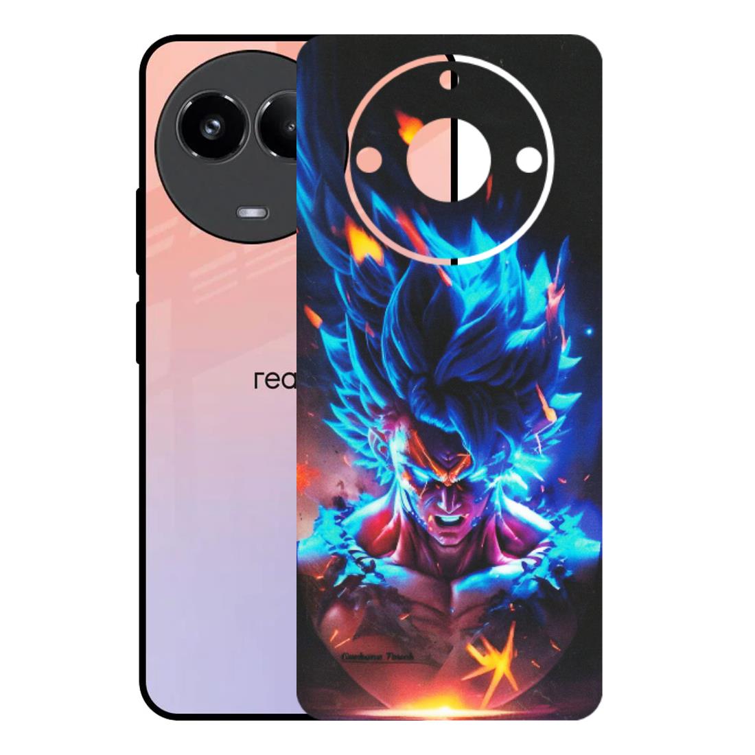 Realme Phone Skins (All Models) - Angry Goku Dragon Ball Anime - Matte Finish (M-150) Realme 11 (5G)